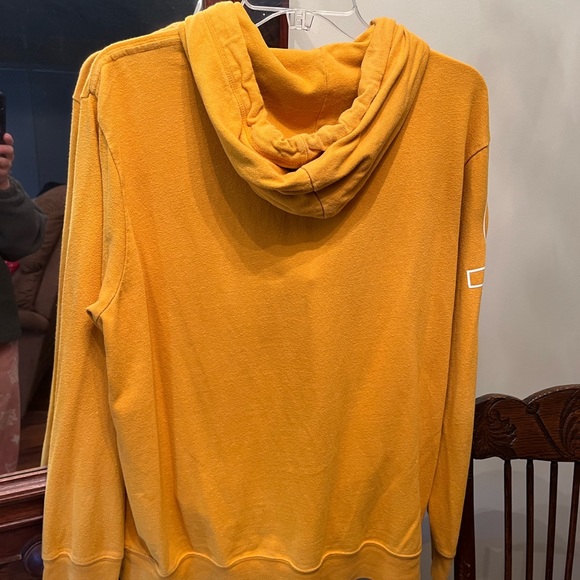American Eagle Men’s Cross Medium Hoodie Yellow/mustard color - Picture 2 of 3